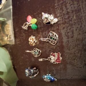 Pandora Silver and Multicolor Charm Bracelet